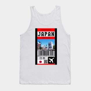 Japan fist class boarding pass Tank Top